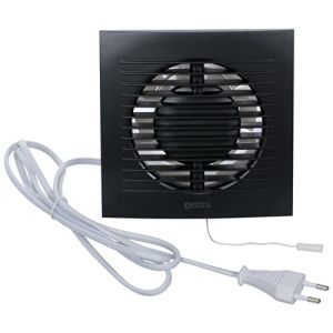 Steinberg14 100mm Anthracite Extracteur D’air Avec Interrupteur à Tirette et Prise - Ventilateur de Salle de Bain (steinberg14, neuf)