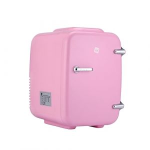 NK Mini r&eacute;frig&eacute;rateur portable, 4 litres de capacit&eacute;, fonctionnement 12 V-220 V, fonction refroidissement et chauffage, pour cosm&eacute;tiques et rafra&icirc;chissements, rose (ALTAUDIA, neuf)