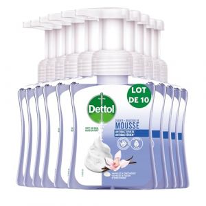Dettol - Lot de 10 Douceur de mousse - savon main - Vanille & Orchidée (Pennguin-FR-Home, neuf)