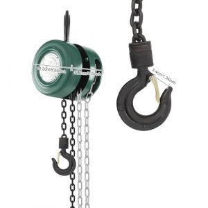 Treuil manuel 1T, palan à chaîne, palan à cliquet, chaîne de 3 m, ascenseur de bloc de chaîne (vert) (BAHAHA, neuf)