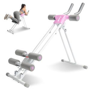 GUUG Machine Abdo Appareil Abdominaux: Multifonction Abdominaux Pliable Musculation Appareil d'appartementSport Maison Pour Femmes et Hommes Machine de Musculation Rose (GuuG-US, neuf)