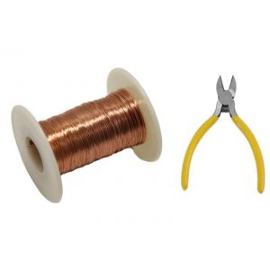 VGECEE Bobine de fil de cuivre isol&eacute; - 0,3 mm x 100 m - Fil de cuivre pur - Pour travaux manuels, bijoux, soudure, exp&eacute;rience, bijoux, bricolage (Teksyjiuh, neuf)