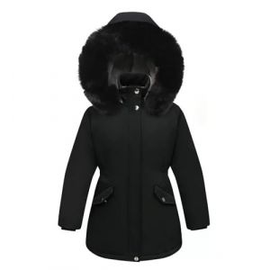 Nemopter Manteau de fille Veste Fille Enfant Mignon Manteau Polaire Blouson Longue Chaud Hiver (Nemopter, neuf)
