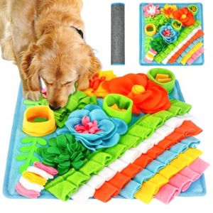 Staranry 39 * 39 cm Tapis de fouille Chien, Tapis de fouille Chat, Tapis &agrave; renifler pour Chien, Tapis d'entra&icirc;nement d'interaction, Lavable en Machine Pliable pour Lapin, Chat (Teeyiuup, neuf)