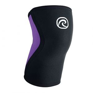 Rehband Genouill&egrave;re en n&eacute;opr&egrave;ne de 3 mm pour la Course et Le Fitness, stabilise et r&eacute;chauffe Les Muscles, soutient Les articulations, Couleur:Violet, Taille:L (Rehband, neuf)