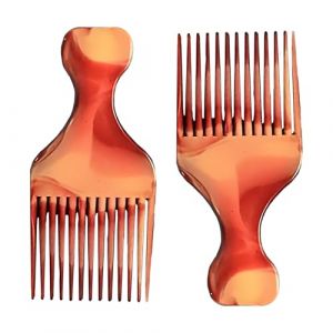 ARYIMYDP Lot de Peignes Professionnels pour Cheveux &Eacute;pais, Peigne Ergonomique avec Poign&eacute;e (12.5x5.5cm), Id&eacute;al pour Coiffure Afro et D&eacute;frisage (UIRYFAZHANYOUXIANBAODAN, neuf)