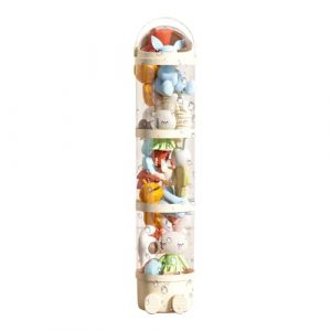 Tubes De Rangement Pour Jouets, Organisateur De Stockage Pour Peluche En Tour, Organisateur &Agrave; Peluches 4e &Eacute;tage, Organisateurs De Doudou D&eacute;co Maison Pour Chambre D'Enfant Et Chambre &Agrave; Coucher (XuWeidianpu, neuf)