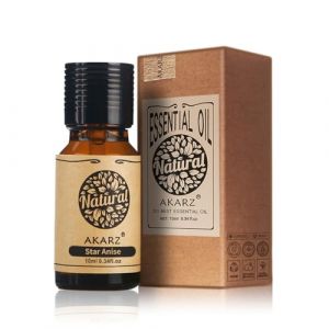 AKARZ Huile essentielle d'Anis &eacute;toil&eacute; Naturelle Bio Huile d'anis &eacute;toil&eacute; Soins de la Peau, du Corps, des Cheveux, Bougie, Savon, Fabrication, Bricolage, Ar&ocirc;me de Massage 10 ml (AKARZ, neuf)