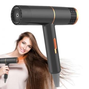 Sèche-cheveux portable, sèche-cheveux | Sèche-cheveux à vitesse infiniment variable,Séchage rapide, léger et silencieux, soin capillaire sans dommages pour voyage, salon, coiffure, femmes (M-che, neuf)