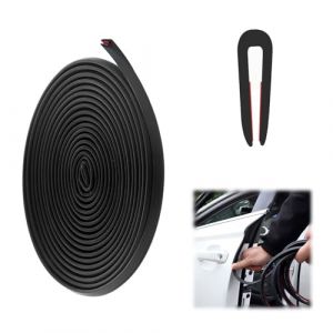 Joint Caoutchouc Adhesif en Forme de U, Protection Portiere Voiture Caoutchouc Adhesif, 4m Protection Portiere Voiture, Protection Bord de Tole, Joint Voiture pour Voiture Plaques M&eacute;talliques Fen&ecirc;tres (USMSXZS, neuf)