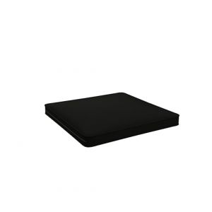 POKAR Coussins d'assise Coussin Extérieur Jardin Assise Coussin Chaise Jardin Galette de Chaise pour Extérieur, Jardin, Balcon 60x60x5 cm, Noir (EURAKOP-FR, neuf)