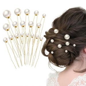 épingle à Cheveux De Marriage Perle,Pince Cheveux Mariage,Perle Cheveux,Pince Cheveux Perle,Bijoux Cheveux Mariage,18 Pièces Accessoire Cheveux Mariage,Pinces à Cheveux,Epingle Cheveux Femme, (MJ2025888, neuf)