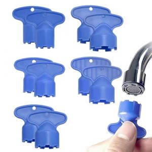 Lot de 10 clés de robinet d'aérateur, aérateurs pour robinets, Outils de Clé Aérateurs de Robinet Cache Clés Cache-clé Aérateur Mousseur, régulateur de débit pour M16.5/M18.5/M21.5/M22/M24 (candy27seven, neuf)
