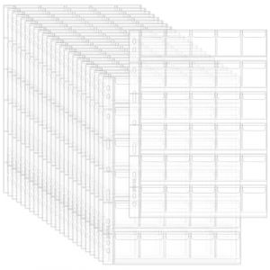 Uncle Paul Feuilles de Collection de Monnaies 750 Poches – 25 Feuilles, 30 Grilles/Feuille PVC sans Acide, Conviennent à 20 Pence Britannique, 20 Cent Euro, Nickel américain CS0302530 (Uncle Paul Direct, neuf)