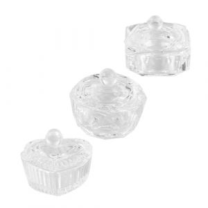 Gatuida 3pi&egrave;ces Verre Avec Couvercle Godet &agrave; Ongles Pour Liquide Acrylique Et Poudre &agrave; Ongles (Brandon Zou, neuf)