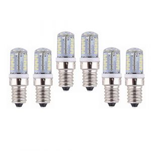 WELSUN E12 Ampoule LED 12V CA/CC 10-20V 3W 220 lumens 57PCS 3014 SMD Antid&eacute;flagrant, Ampoules E12 Non dimmable (Paquet de 6) (Couleur : Blanc Chaud) (Welsun Electronic, neuf)