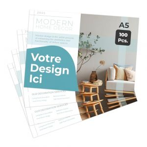 Cimpress Flyers Publicitaires Personnalisés DL Vertical, Impression Mat, Pack de 100, Téléchargez Votre Design pour Communication Professionnelle (Cimpress, neuf)
