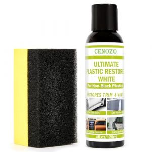 R&eacute;novateur Plastique Incolore,Formule Premium Imperm&eacute;able, Augmente la Brillance & R&eacute;sistant aux UV pour Renovateur Plastique Voiture Polish Plastique pour Chaque Couleur (sauf Le Noir) (cenozo, neuf)