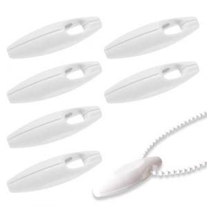 6 Pi&egrave;ces Poids de Cordon de Rideau, Stores Poids Cha&icirc;ne, Accessoires de Store en Plastique, Pendentifs en Plastique, pour Store Vertical, Stores Pliss&eacute;s, Store Enrouleur et Romain (Zerquell Home, neuf)