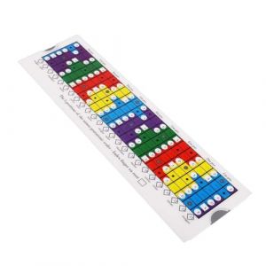 Gettimore R&egrave;gle coulissante pour guitare acoustique et folk, outil en PVC &agrave; code couleur pour d&eacute;butants et avanc&eacute;s pour apprendre le pentatonique, le bleu, le diatonique et les modes (YunNiForm, neuf)