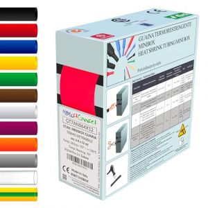 MarketConnect® Gaine Thermorétractable Ø 16 mm, L 3mt • ROUGE • MINIBOX 2:1 SMALL (MARKETCONNECT, neuf)