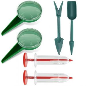 Zwenjuan 6 PCS Mini Semoir Semences,&Eacute;pandeurs de Graines Distributeur Graines Rond Semoir &agrave; Main pour Semoir Universel pour L'ensemencement Horticole (Zwenjuan, neuf)