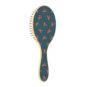 Brosse à cheveux en bois pour femme - Brosse de massage pour cheveux - Écrevisse (huangxiaoyann, neuf)