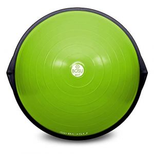 BOSU 72-10850LGNBLK Équipement de Gymnastique à Domicile, Ballon d’équilibre de 65 cm de diamètre, Noir et Vert (SpreetailDE, neuf)