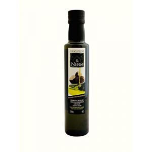 Huile aromatis&eacute;e au Truffe Noire- Condiment &agrave; base d'huile d'olive vierge extra - 1 bouteille de 250 ml (Truffe Noire) (GNAVOLINI RACCOLTA SAPORE, neuf)