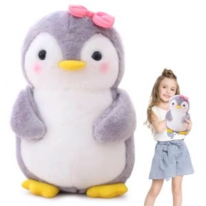 Fouvin Doudou pingouin en peluche pour fille, 23 cm, jouet en peluche, Squishmallow, mignon, cadeau pour gar&ccedil;ons et filles (Fouvin, neuf)