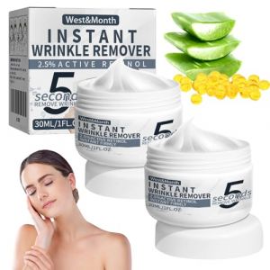 2 Pièce Creme Lifting Immediat Visage 30ml Firming Crème Anti-âge Instantanée, Creme Lifting Immediat Visage Instant Face Lift Anti Rides Hydratante Avec Rétinol pour Hommes et Femmes (PITSILLOS-P, neuf)