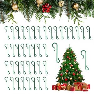 230 Pièces Crochets d'arbre de Noël, Attache Boule de Noel, Noel decoration, Decoration noel, Attache boule de noel, Accroche boule de noel, Vigne de Noël(Vert) (Chtutu, neuf)