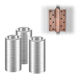 Aihoom Rondelles en Acier Inoxydable pour Gonds de Porte 8mm x 12mm x 1.5mm, 60 Pi&egrave;ces Rondelles Metal, Cache pour Charni&egrave;res M&eacute;tal, Paumelle Plate (M8) (ZeYingLin, neuf)