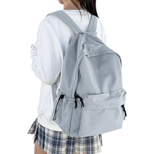WEPLAN Sac &agrave; Dos Hommes Femme College Sac a Dos Ecole Fille Gar&ccedil;on Sacs Scolaires Cartable Fille Coll&egrave;ge Sacs &agrave; Dos Loisir pour Ordinateur Portable Voyages Travail D&eacute;contract&eacute; School Bag,Bleu (ENWEN, neuf)
