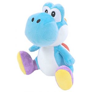 Sanei Super Mario All Star Collection Yoshi Plush Small Peluche (Bleu Clair) (Furan, neuf)