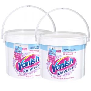 Vanish Oxi Action Booster de Blancheur - Détachant Textile & Raviveur de Blancheur - Poudre efficace dès 20° - lot de 2 x 2,7 Kg (Pennguin-FR-Home, neuf)