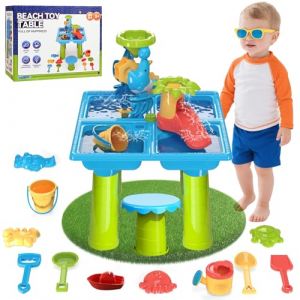 Diealles Shine Table Eau Sable, Multifonctionnel Table Eau Enfant Exterieur, Table de Jeux Exterieur Enfant de 1 2 3 4 Ans (Litschitek Store, neuf)