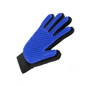 Peigne à poils d'animaux | Gant de toilettage et de massage à 5 griffes pour chiens et chats, gant de nettoyage avec poils en silicone (bleu droit) (qigebmingzfj, neuf)