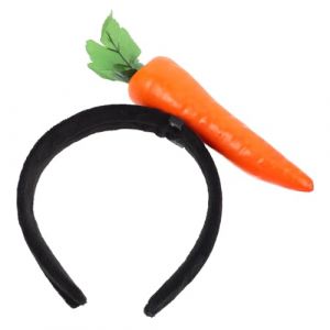 Gogogmee Bandeau Carotte Mignonne Peluche T&ecirc;te R&eacute;aliste pour F&ecirc;te de P&acirc;ques Accessoire Costume Gar&ccedil;on Fille Adultes (Xiaanmall, neuf)