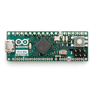 Arduino Micro Without Headers [A000093] - Carte compacte avec microcontrôleur ATmega32U4, sans connecteurs, idéale pour projets électroniques, Robots et Applications DIY avec Arduino IDE. (ARDUINO, neuf)