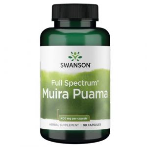 Swanson, Full Spectrum Muira Puama, 400mg, 90 Capsules, Sans Soja, Sans Gluten, Sans OGM (NaturProdukte, neuf)