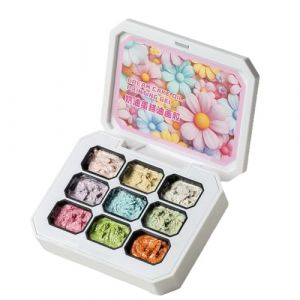 Solid Nail Gel Polish, 9 Color Gel Manicure Palette, 2.64x3.43 Inches Buildable & Long Lasting, Fast Drying Formula for Women, Girls, Home, Holiday, Bridal and Nails Extension (ferecy, neuf)