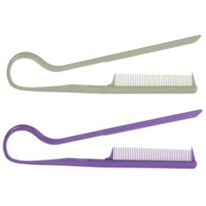 CANIGHT 2pièces Brosse Lissante V-shaped Peigne à Dents Fines Pour Coiffure Et Défrisage à Outil De Salon Pour Cheveux Épais Et Enchevêtrés (ZORIYOI, neuf)