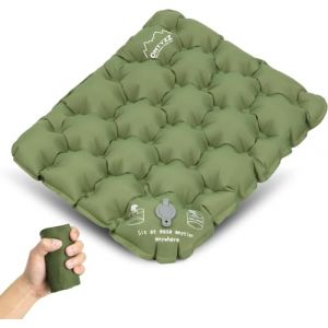 Coussin de Siège étanche Coussin d’Assise Gonflable Coussin de Chaise de Bureau Coussin Assise Camping Stade Portable Léger pour Le Travail Et La Maison Coussin de Concert Résistant Humidité (ONT Sport, neuf)
