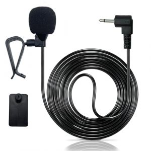 SPTSSWET Microphone de voiture 2,5 mm - Radio st&eacute;r&eacute;o externe de rechange - Compatible avec Pioneer AVH-2400NEX MVH1400NEX DMH-1500NEX AVH-1400NEX GPS DVD (SPTSSWET, neuf)