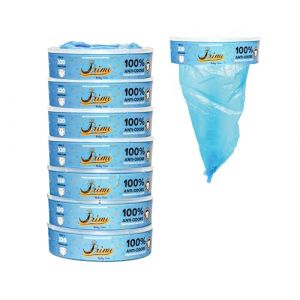 PRIMI &ndash; 8 recharges parfum&eacute;es &ndash; compatibles avec mangeoire porcelet porcelet Foppapedretti, AngelCare, LitterLocker I &ndash; II et Desing &ndash; Recharge capacit&eacute; jusqu'&agrave; 320 couches &ndash; Nouvelle couleur Azurro (IMPERIO-STORE, neuf)