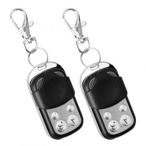 Joynine 2Pcs Telecommande Universelle Portail 433.92 MHz, Telecommande Garage Universelle sans Fil, Bip Portail Universelle Compatible Rolling Code à 4 Boutons pour Porte de Garage et Voiture (YaQiTianTong, neuf)