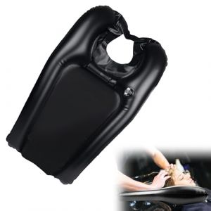 Bac Shampoing Portable Domicile, Bassin Gonflable Coiffure Bac Coiffure Domicile Portable Noir PVC Laver Cheveux Idéal Handicapés Femmes Enceintes Enfants Personnes Âgées Alitées (HongJuTianXiang, neuf)