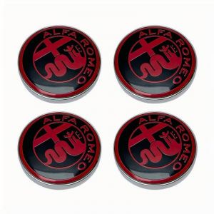 XVBFSC 4 Pièces Cache Moyeux pour Alfa Romeo Giulia Stelvio Giulietta 159 147 156 166 GT Tonale 60mm, Capuchon Enjoliveur Centre Roue Centre de Jante Capuchons Badge Logo Accessoires,C (wuhanshizhenjiakunjiancaiyouxiangongsi, neuf)