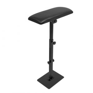 Accoudoir de tatouage, portable, repose-jambes, réglable, 56 à 88 cm, support de tatouage, pour chaise haute pour salons de manucure, studios, noir (Malkoaswe, neuf)